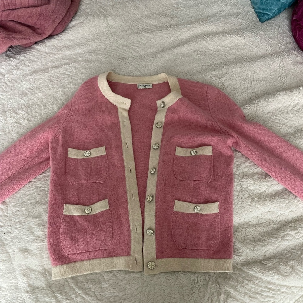 Vintage Pink Chanel Cardigan